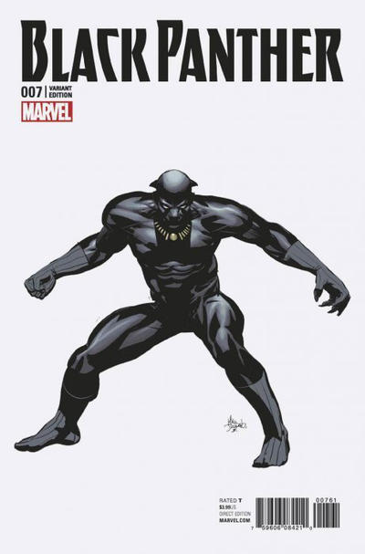 Cover for Black Panther (Marvel, 2016 series) #7 [Incentive Mike Deodato Teaser Variant]