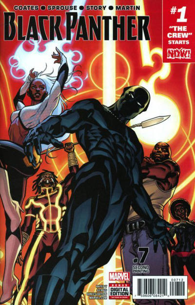 Cover for Black Panther (Marvel, 2016 series) #7 [Second Printing Stelfreeze Variant]