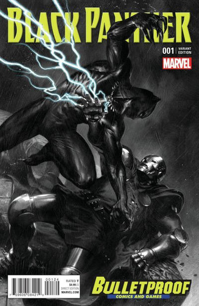 Cover for Black Panther (Marvel, 2016 series) #1 [Comics and Games Exclusive Gabriele Dell'Otto Sketch Variant]