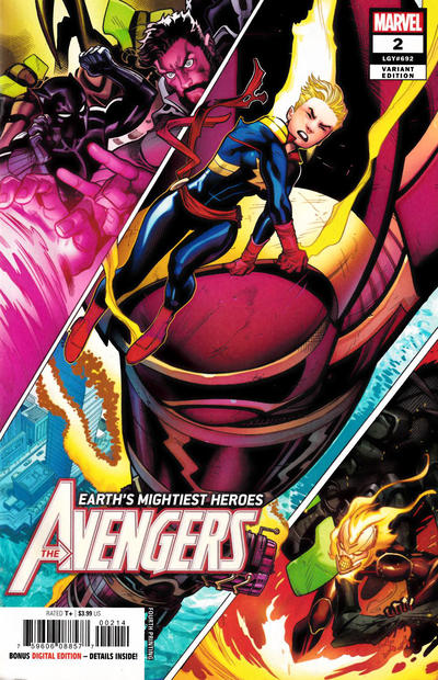 Cover for Avengers (Marvel, 2018 series) #2 (692) [Fourth Printing]