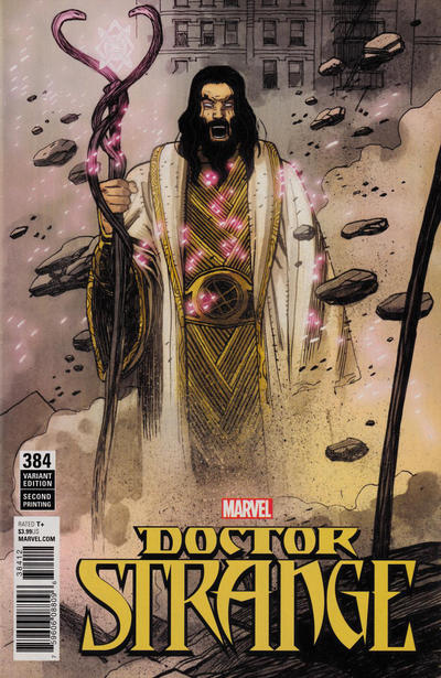Cover for Doctor Strange (Marvel, 2015 series) #384 [Second Printing - Gabriel Hernandez Walta]