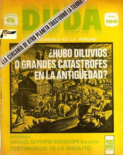 Cover for Duda, lo increíble es la verdad (Editorial Posada, 1970 series) #100