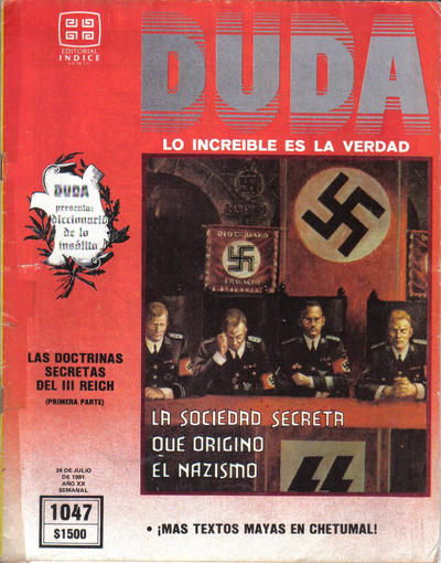 Cover for Duda, lo increíble es la verdad (Editorial Posada, 1970 series) #1047