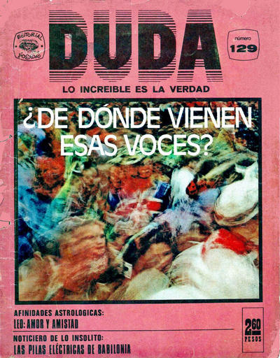 Cover for Duda, lo increíble es la verdad (Editorial Posada, 1970 series) #129