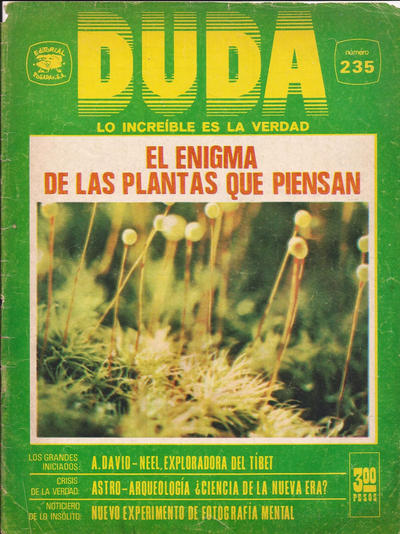Cover for Duda, lo increíble es la verdad (Editorial Posada, 1970 series) #235