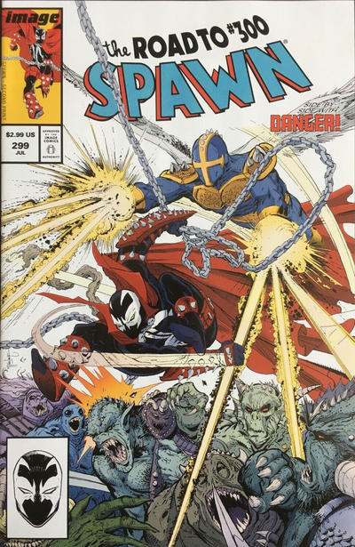 Cover for Spawn (Image, 1992 series) #299 [Second Printing]