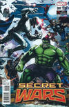 Cover Thumbnail for Secret Wars (2015 series) #1 [Gamestop Power Up Exclusive Greg Horn Connecting Variant]