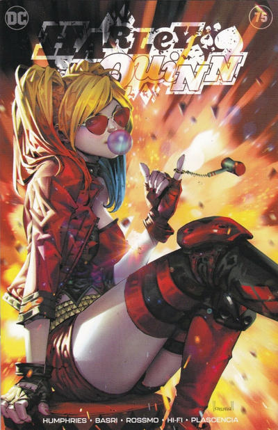 Cover for Harley Quinn (DC, 2016 series) #75 [Unknown Comics Kael Ngu Trade Dress Cover]