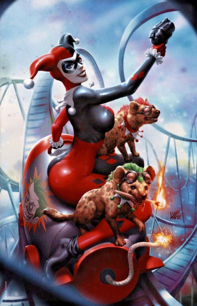 Cover for Harley Quinn (DC, 2016 series) #75 [Comics Elite Kendrick Lim Virgin Cover]