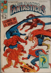 Cover Thumbnail for Los Cuatro Fantásticos (Novedades, 1980 series) #71