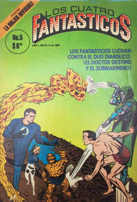 Cover Thumbnail for Los Cuatro Fantásticos (Novedades, 1980 series) #5