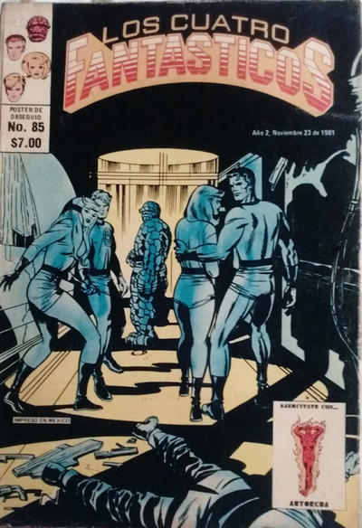 Cover for Los Cuatro Fantásticos (Novedades, 1980 series) #85