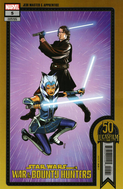 Cover for Star Wars: War of the Bounty Hunters (Marvel, 2021 series) #5 [Chris Sprouse Lucasfilm 50th Variant]