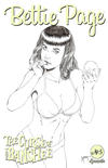 Cover Thumbnail for Bettie Page and the Curse of the Banshee (2021 series) #5 [Black and White Cover Marat Mychaels]
