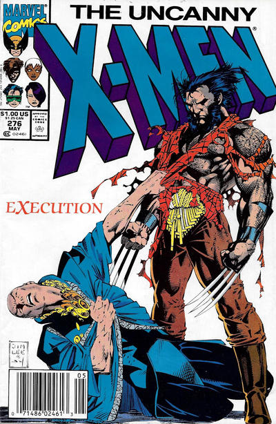 Cover for The Uncanny X-Men (Marvel, 1981 series) #276 [Newsstand]