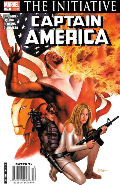 Cover for Captain America (Marvel, 2005 series) #29 [Newsstand]