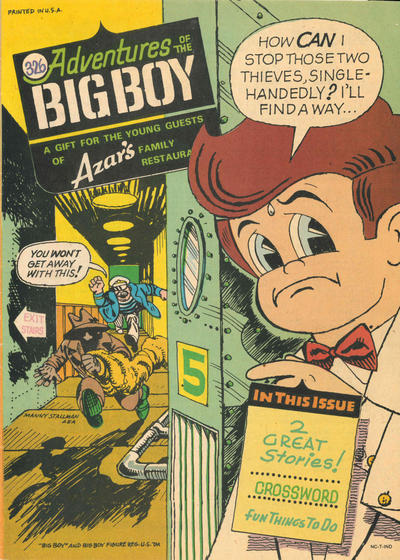 Cover for Adventures of the Big Boy (Webs Adventure Corporation, 1957 series) #326 [Azar's Family Restaurants]