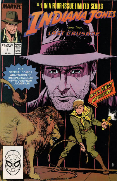 Cover for Indiana Jones and the Last Crusade (Marvel, 1989 series) #1 [Direct]