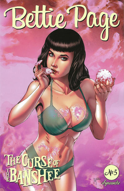 Cover for Bettie Page and the Curse of the Banshee (Dynamite Entertainment, 2021 series) #5 [Cover A Marat Mychaels]