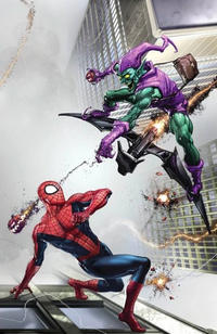 Cover for Amazing Spider-Man (Marvel, 2018 series) #49 (850) [Variant Edition - Clayton Crain Exclusive - Cover B]
