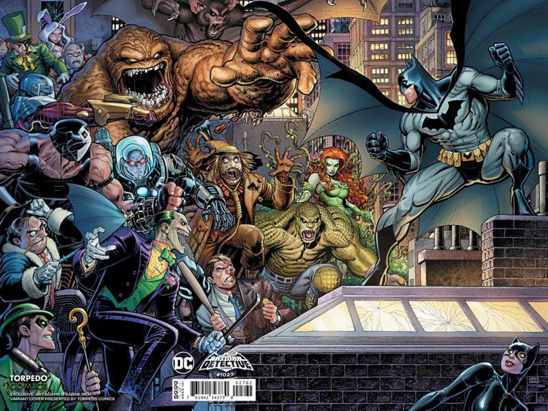 Cover for Detective Comics (DC, 2011 series) #1027 [Torpedo Comics Arthur Adams Virgin Wraparound Variant Cover]