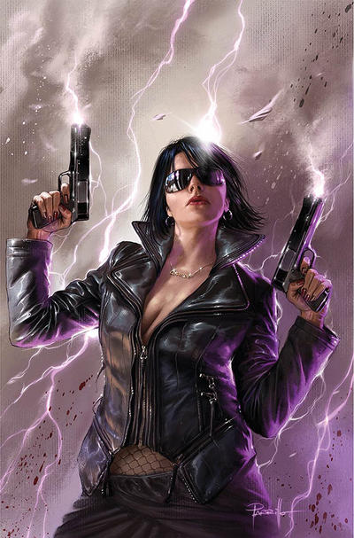 Cover for Jennifer Blood (Dynamite Entertainment, 2021 series) #1 [Cover O virgin Lucio Parrillo]