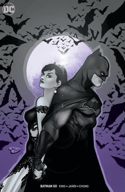Cover for Batman (DC, 2016 series) #50 [Buy Me Toys Ant Lucia Black and White Virgin Cover]