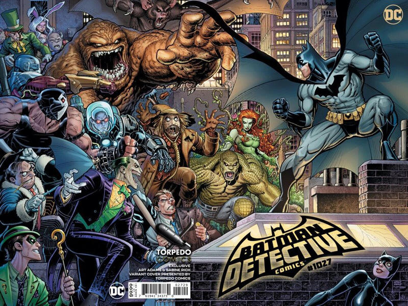 Cover for Detective Comics (DC, 2011 series) #1027 [Torpedo Comics Arthur Adams Trade Dress Wraparound Variant Cover]