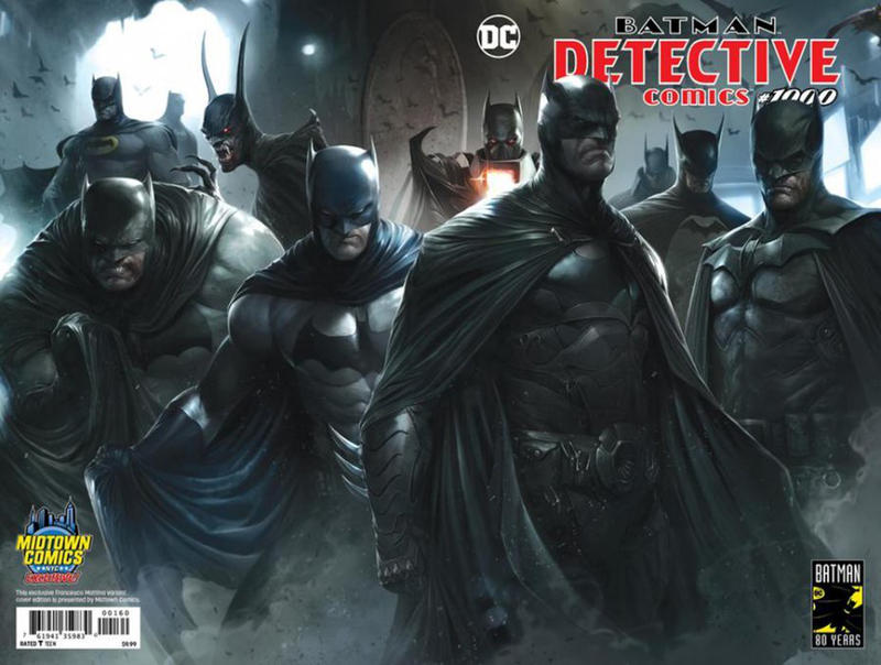 Cover for Detective Comics (DC, 2011 series) #1000 [Midtown Comics Exclusive Francesco Mattina Wraparound Trade Dress Cover C]