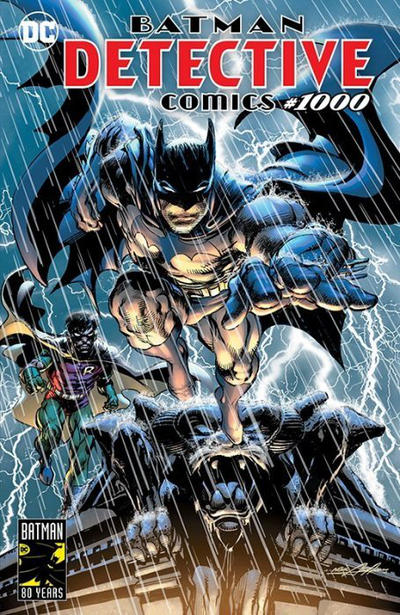 Cover for Detective Comics (DC, 2011 series) #1000 [Neal Adams Store Exclusive Batman & Robin Trade Dress Color Cover A]