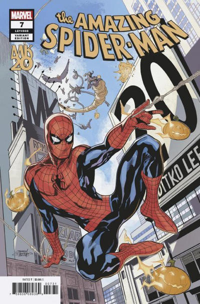 Cover for Amazing Spider-Man (Marvel, 2018 series) #7 (808) [Variant Edition - Marvel Knights 'MK20' - Terry Dodson Cover]