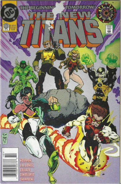 Cover for The New Titans (DC, 1988 series) #0 [Newsstand]