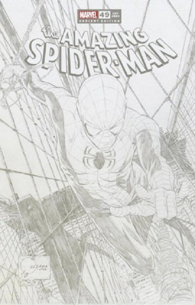 Cover for Amazing Spider-Man (Marvel, 2018 series) #49 (850) [Variant Edition - Joe Quesada Sketch Cover]
