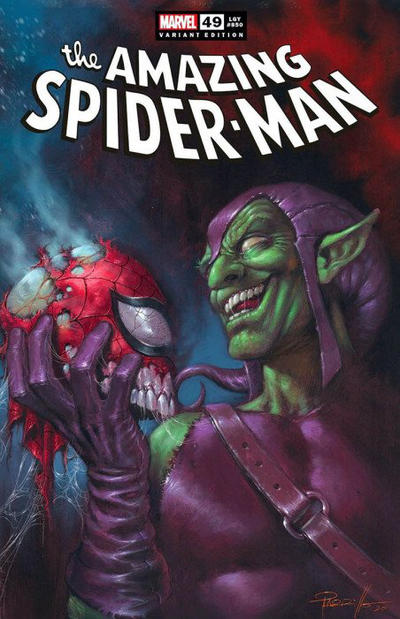 Cover for Amazing Spider-Man (Marvel, 2018 series) #49 (850) [Variant Edition - Comic Mint Exclusive - Lucio Parrillo Cover]