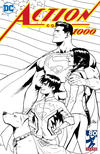 Cover Thumbnail for Action Comics (2011 series) #1000 [Newbury Comics Patrick Gleason Black and White Cover]