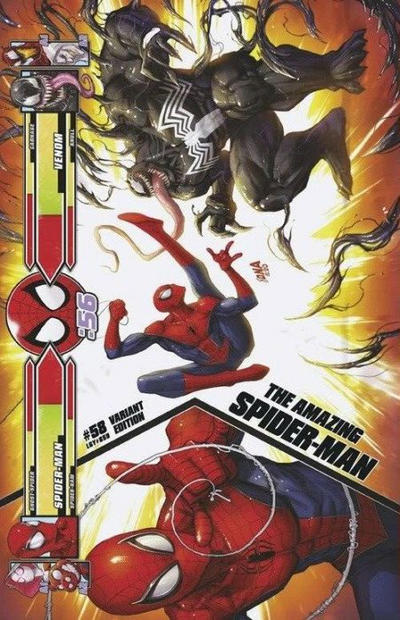 Cover for Amazing Spider-Man (Marvel, 2018 series) #58 (859) [Variant Edition - Comics Illuminati Exclusive -  David Nakayama Cover]