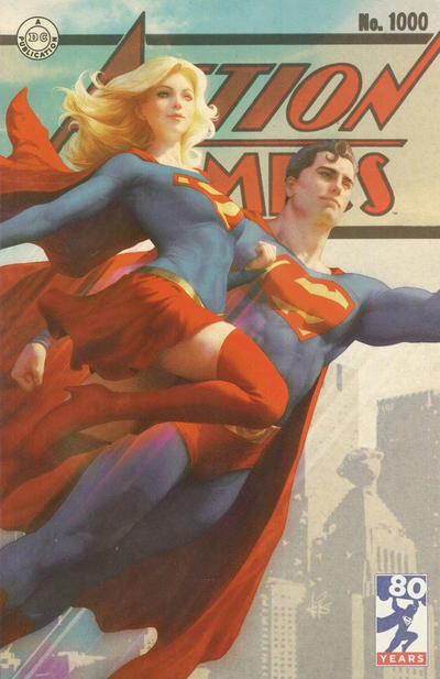 Cover for Action Comics (DC, 2011 series) #1000 [Buy Me Toys Stanley "Artgerm" Lau Vintage Cover]