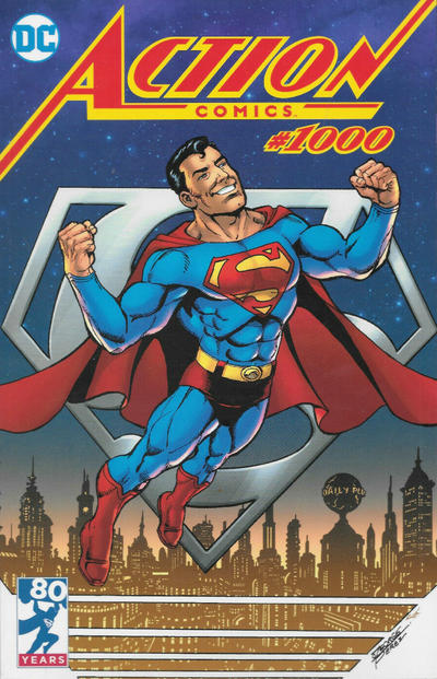 Cover for Action Comics (DC, 2011 series) #1000 [Summit Comics and Games George Pérez Cover]