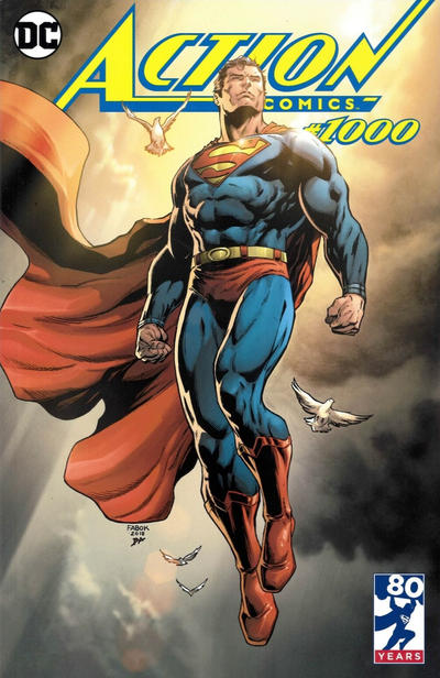 Cover for Action Comics (DC, 2011 series) #1000 [Yesteryear Comics Jason Fabok Cover]
