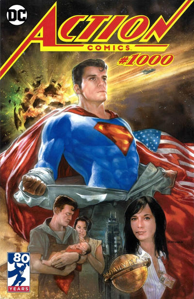 Cover for Action Comics (DC, 2011 series) #1000 [Vault Collectibles Exclusive Dave Dorman Cover]