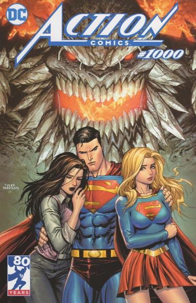 Cover for Action Comics (DC, 2011 series) #1000 [Unknown Comics Tyler Kirkham Cover]