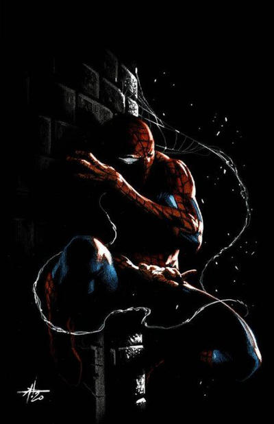 Cover for Amazing Spider-Man (Marvel, 2018 series) #74 (875) [Variant Edition - Comics Illuminati Exclusive - Gabriele Dell'Otto Virgin Cover]