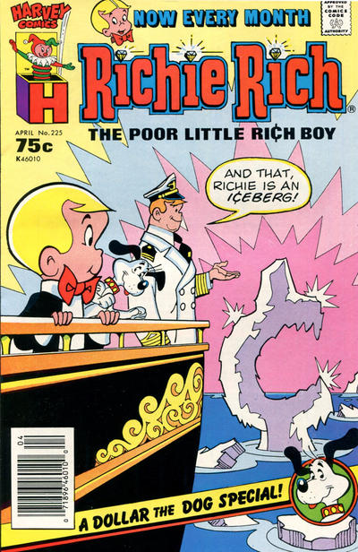 Cover for Richie Rich (Harvey, 1960 series) #225 [Newsstand]