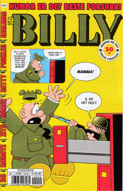 Cover for Billy (Hjemmet / Egmont, 1998 series) #19/2021