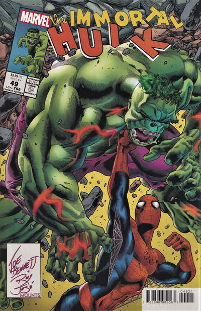 Cover for Immortal Hulk (Marvel, 2018 series) #49 [Joe Bennett & Ruy José Homage Cover]