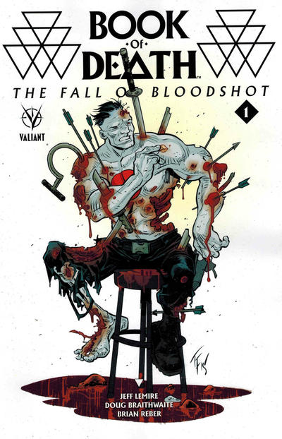Cover for Book of Death: The Fall of Bloodshot (Valiant Entertainment, 2015 series) #1 [Cover D - Tom Fowler]