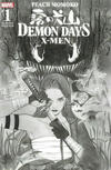 Cover Thumbnail for Demon Days: X-Men (2021 series) #1 [ComcsPRO Exclusive - Peach Momoko Black and White]