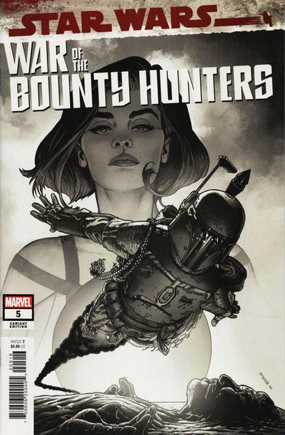 Cover for Star Wars: War of the Bounty Hunters (Marvel, 2021 series) #5 [Carbonite Variant]