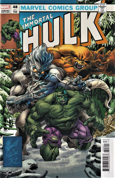 Cover for Immortal Hulk (Marvel, 2018 series) #48 [Joe Bennett & Ruy José Homage Cover]