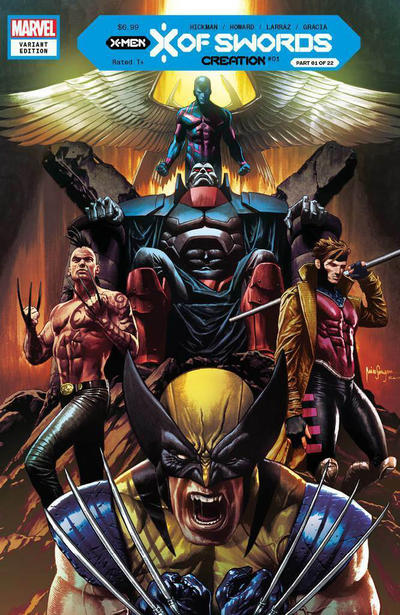Cover for X of Swords: Creation (Marvel, 2020 series) #1 [Illuminati Exclusive - Mico Suayan]